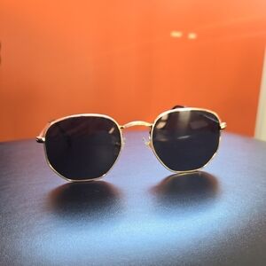 Stylish Gold and Black Sunglasses